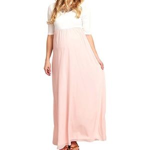 Pink Blush Maternity Maxi Dress